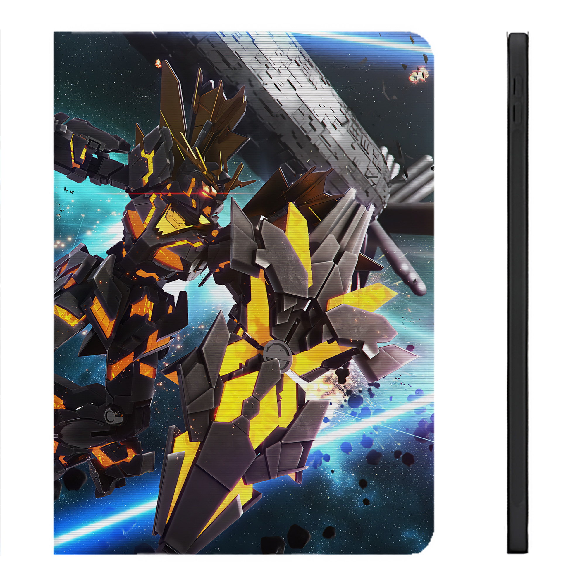 （画像用） 機動戦士ガンダム Mobile Suit Gundam IPadケース ペンホルダー付き ブックスタイルデザイン